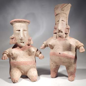 Pre-Columbian West Mexico Jalisco Matched Pair Figures