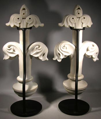 Antique Marble Carving Custom Display Stands- back