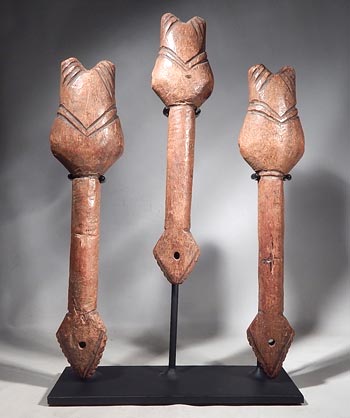 African Burkina Faso Wooden Whistle Hunters Flutes