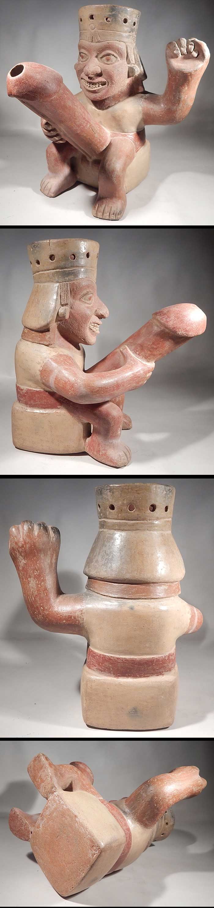 Pre-Columbian Moche Erotic Figural Vessel