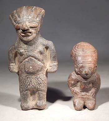 Ancient Ecuador Manteno Jamacoaque Miniature Figures